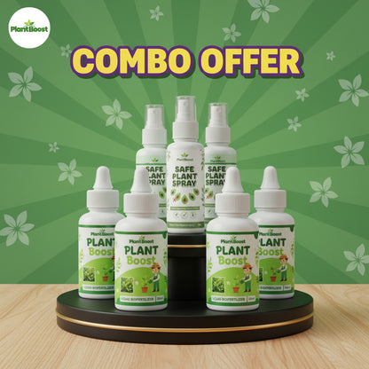 Natural Plant Care Combo - Plant Boost with Safe Plant Sprays