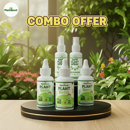 Natural Plant Care Combo - Plant Boost with Safe Plant Sprays